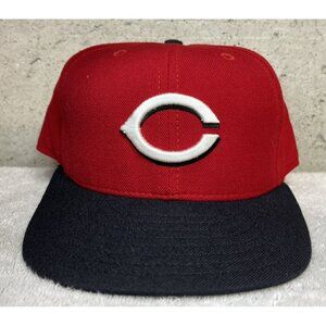 Vintage NWOT Cincinnati Reds New Era Diamond Collection Red Black Hat Size 7 ½